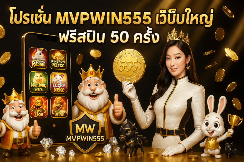 โปรโมชั่น MVPWIN555 เว็บใหญ่