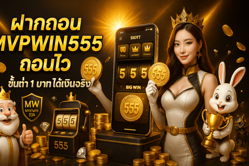 ฝากถอน MVPWIN555 ถอนไว